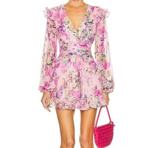 NWT Rococo Sand Mist Mini Dress in Pink and Gold
Ruffle Floral